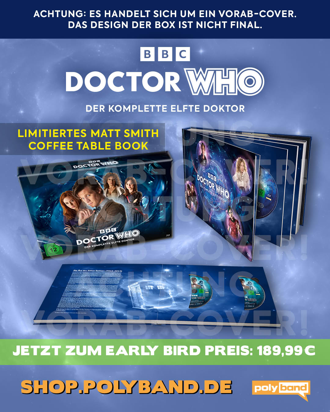 Vorabcover Doctor Who - Die Matt Smith Jahre XXL Coffee Table Book