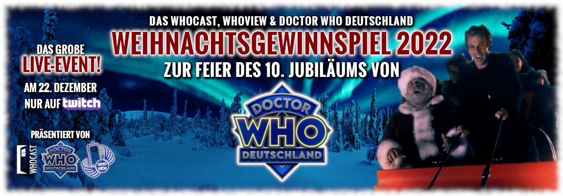 Das Weihnachtsgewinnspiel 2022 – Zur Feier des 10. Jubiläums von “Doctor Who Deutschland”