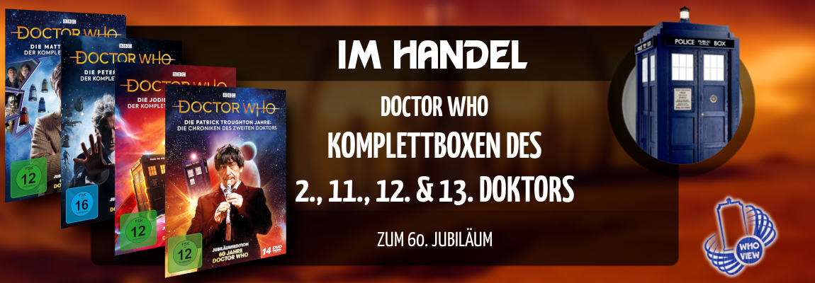 Im Handel | Komplettboxen des 2., 11., 12. & 13. Doktors | DVD & Blu-ray