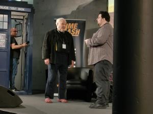 Colin-Baker-und-Ian-McCann-TARDIS